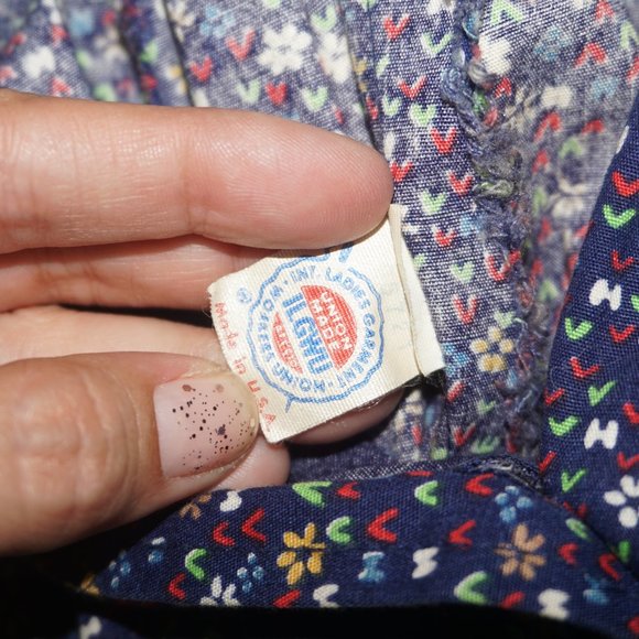 Vintage 70s Mindy Malone ILGWU Floral Boho Prairie Dress - Picture 10 of 10